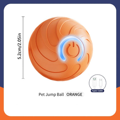 Interactive Smart Dog Toy Ball - Automatic USB Charging Moving and Bouncing Fun for Your Puppy and Cat!