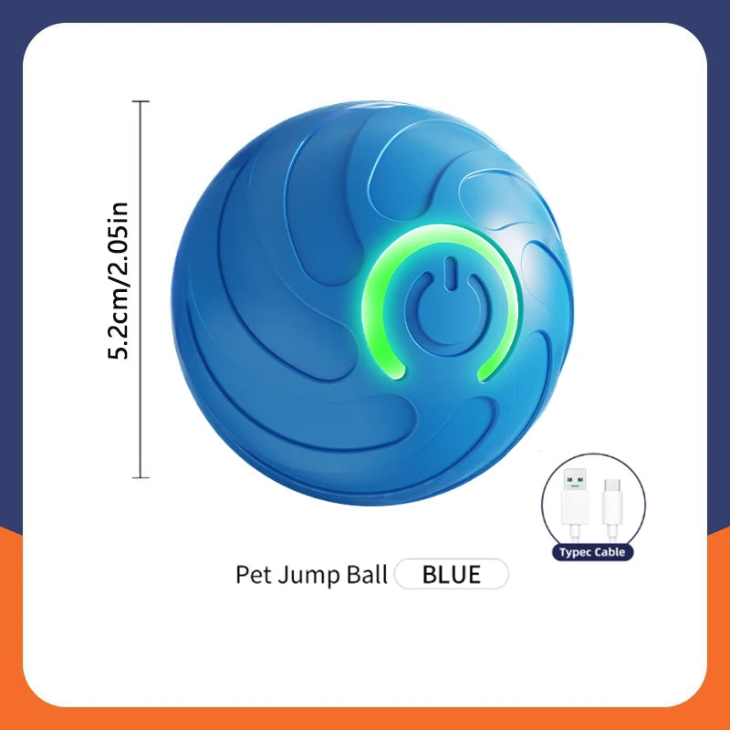 Interactive Smart Dog Toy Ball - Automatic USB Charging Moving and Bouncing Fun for Your Puppy and Cat!