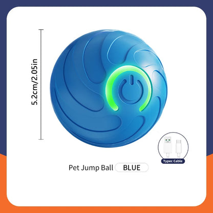 Interactive Smart Dog Toy Ball - Automatic USB Charging Moving and Bouncing Fun for Your Puppy and Cat!