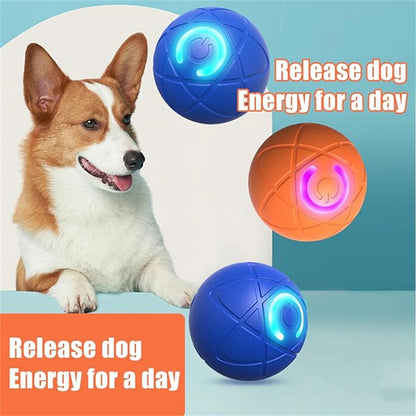 Interactive Smart Dog Toy Ball - Automatic USB Charging Moving and Bouncing Fun for Your Puppy and Cat!