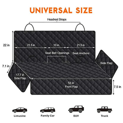 Ultimate Dog Car Seat Pad - Protect Your Vehicle with Our Universal Pet Rear Seat Cover for Cars, Trucks, and SUVs