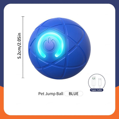 Interactive Smart Dog Toy Ball - Automatic USB Charging Moving and Bouncing Fun for Your Puppy and Cat!