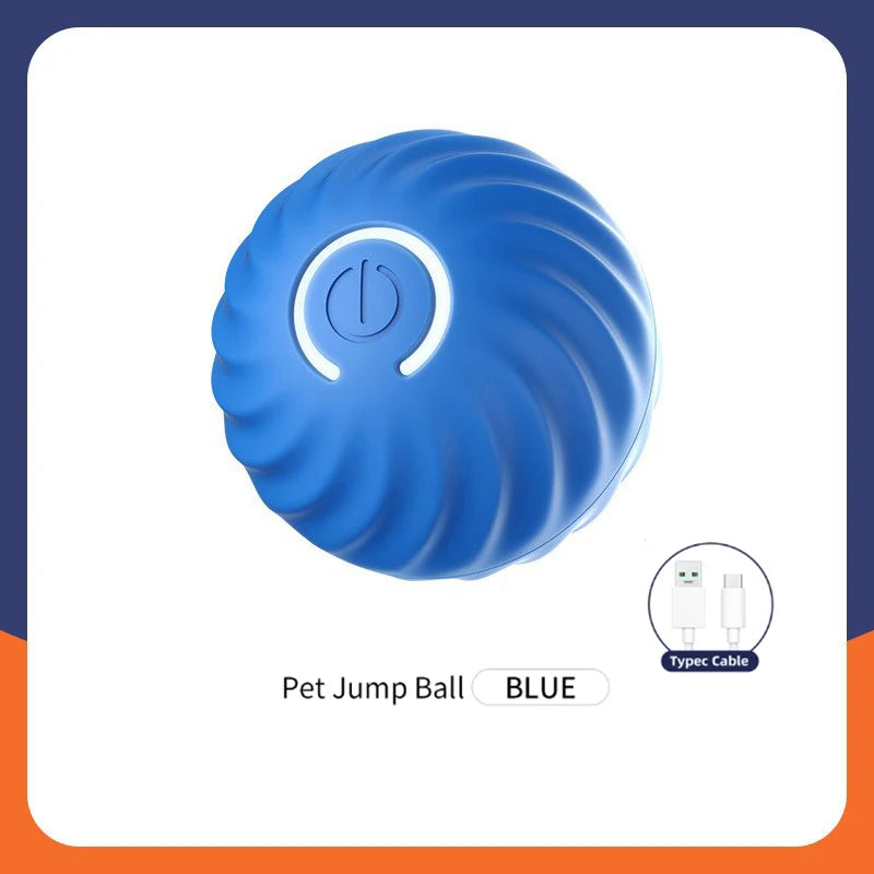 Interactive Smart Dog Toy Ball - Automatic USB Charging Moving and Bouncing Fun for Your Puppy and Cat!