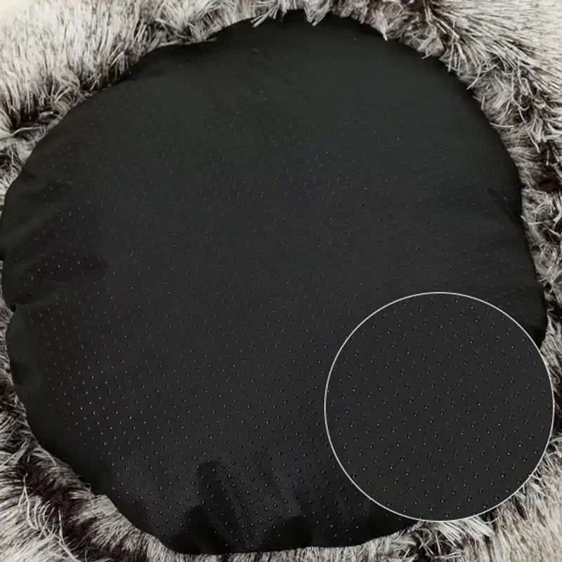 Cozy 2-in-1 Winter Plush Pet Bed - Perfect Round Cat Cushion and Mattress for Small Dogs and Kittens